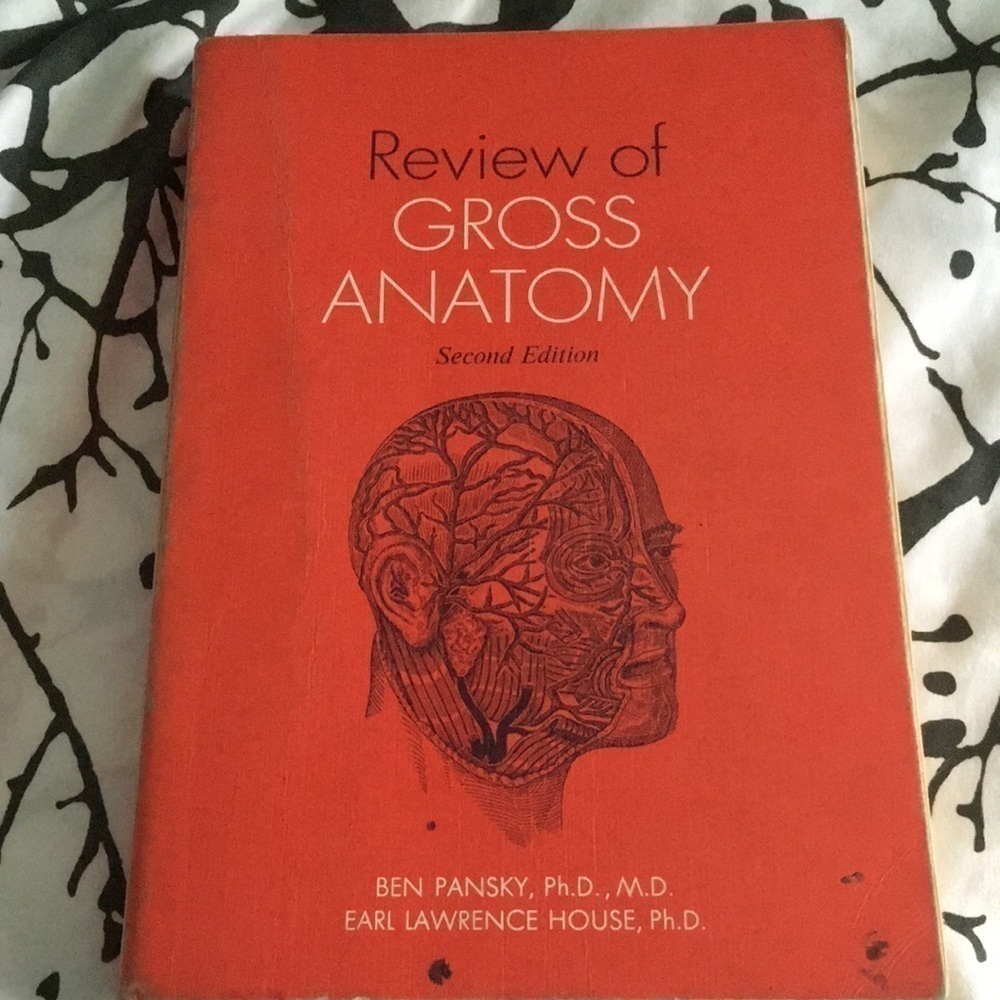 Vintage Review of Gross Anatomy 2nd Edition 1969 Softcover
